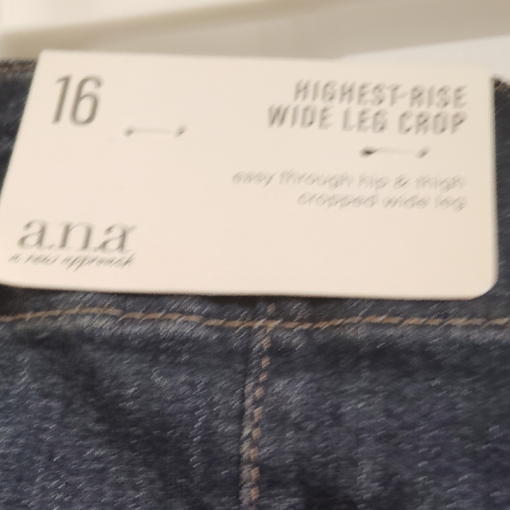 a.n.a Ladie's Dark Blue Relaxed Jeans - Picture 3 of 4